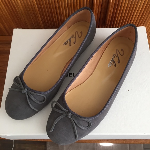 Grey Suede Ballet Flats - Picture 3 of 16